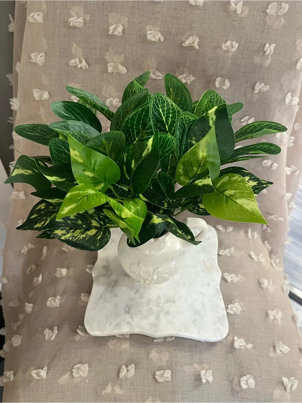 Artificial Green Leaf house plant style flower Arrangement